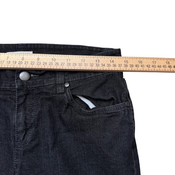 Eileen Fisher Jeans Women's Size 4 Petite Denim Black Straight Leg Stretch - Picture 10 of 12